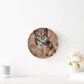 Chihuahua Clock Runde Wanduhr (Zuhause)