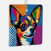 Chihuahua, Colorful Pop Art Style, Keramikornament (Rechts)