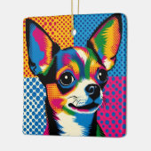 Chihuahua, Colorful Pop Art Style, Keramikornament (Links)
