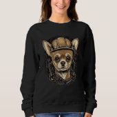 Chihuahua Construction Worker Construction Excavat Sweatshirt (Vorderseite)