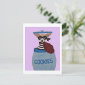 Chihuahua Cookie Thief Postkarte (Stehend Vorderseite)