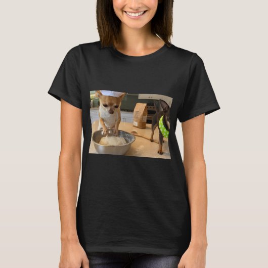 Chihuahua cooking T-Shirt (Vorderseite)