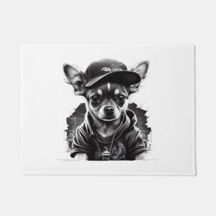 Chihuahua Cool Dog Rap Angesagt-Hop Gangster Fußmatte