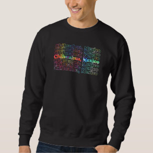 Chihuahua Cool Vintag Inspirierte Mexiko-Gefärbte Sweatshirt