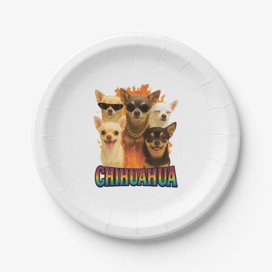Chihuahua Copy Pappteller (Vorderseite)
