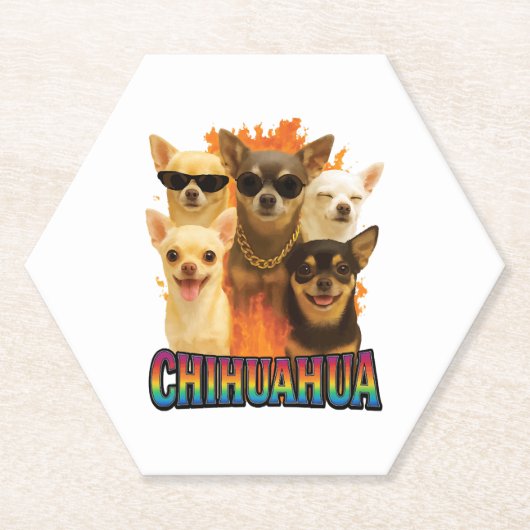 Chihuahua Copy Untersetzer (Vorderseite)