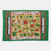 Chihuahua Countdown Weihnachtskalender Hund Geschirrtuch (Horizontal)