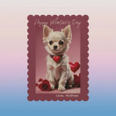 Chihuahua Cupid Card Feiertagskarte