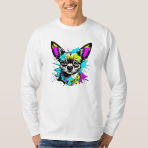 Chihuahua Cyberpunk Art Dog Lover T-Shirt