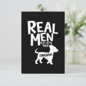 Chihuahua Dankeskarte (Stehend Vorderseite)