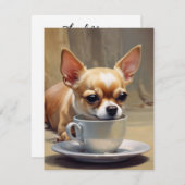 Chihuahua Dankeskarte (Vorne/Hinten)