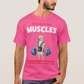 Chihuahua Deadlift Fitness Gym Weightlift T-Shirt