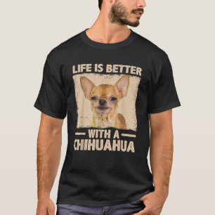 Chihuahua-Design für Frauen Männer Chihuahua-Hund  T-Shirt