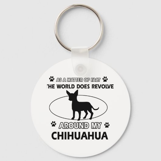 Chihuahua-Design Schlüsselanhänger (Vorderseite)
