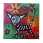 CHIHUAHUA DIA DE LOS MUERTOS TILE FLIESE (Vorderseite)