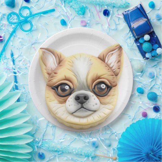 Chihuahua Dog 3D Inspiriert Pappteller (Party)