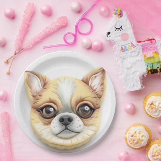 Chihuahua Dog 3D Inspiriert Pappteller (Party)