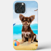 Chihuahua Dog am Strand Case-Mate iPhone Hülle (Rückseite)