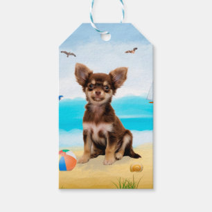 Chihuahua Dog am Strand Geschenkanhänger