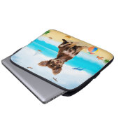 Chihuahua Dog am Strand Laptopschutzhülle (Vorne Knopf)