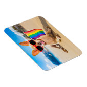 Chihuahua Dog am Strand Magnet (Rechte Seite)