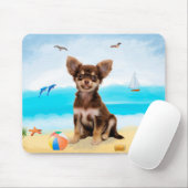 Chihuahua Dog am Strand Mousepad (Mit Mouse)