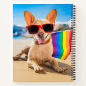 Chihuahua Dog am Strand Notizblock (Rückseite)
