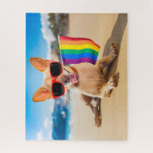 Chihuahua Dog am Strand Puzzle (Vertikal)