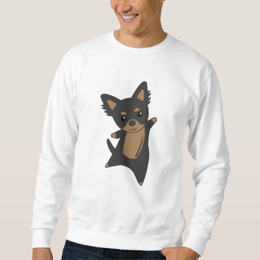 Chihuahua Dog Animal Friends Funny Chiwawa Sweatshirt (Vorderseite)