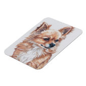 Chihuahua Dog Art Magnet (Linke Seite)