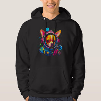 Chihuahua Dog as Astronaut Hoodie