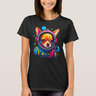 Chihuahua Dog as Astronaut T-Shirt