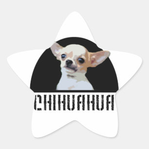 Chihuahua Dog-Aufkleber Stern-Aufkleber
