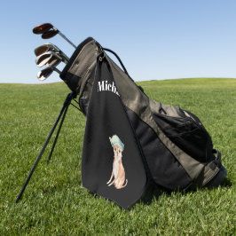 Chihuahua Dog Black Personal Golfhandtuch