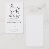 Chihuahua Dog Business Visitenkarte (Vorne/Hinten)