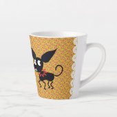 CHIHUAHUA DOG CARAMBA MEXICAN CARTOON Latte Tasse (Rechts)