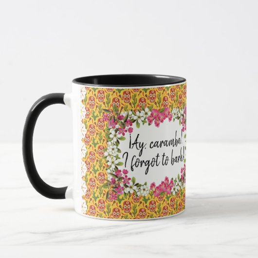 CHIHUAHUA DOG CARAMBA MEXICAN CARTOON Tasse (Links)