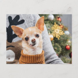 Chihuahua Dog Christmas w/Christmas Tree Post Card Postkarte