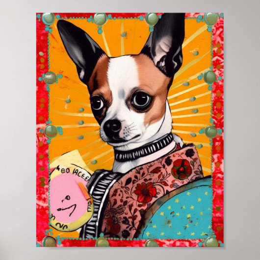 Chihuahua Dog Collage Poster (Vorne)