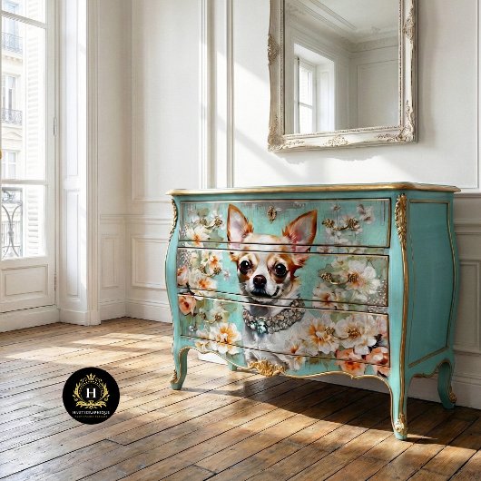 Chihuahua Dog Decoupage Seidenpapier