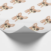 Chihuahua Dog Design Geschenkpapier (Ecke)
