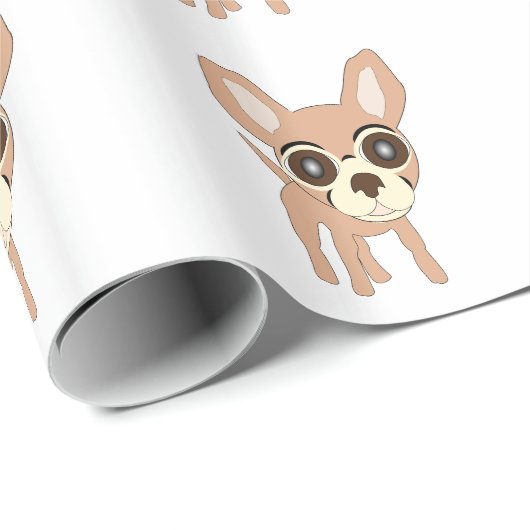 Chihuahua Dog Design Geschenkpapier (Rolleneckpunkt)