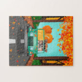 Chihuahua Dog Fall Pumpkin Puzzle (Horizontal)