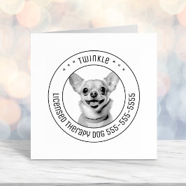 Chihuahua Dog Foto Permastempel