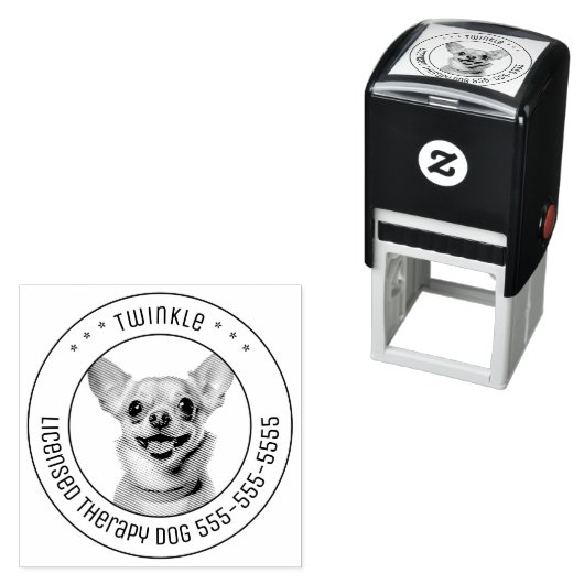 Chihuahua Dog Foto Permastempel (Beispiel)