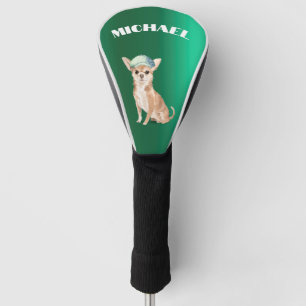 Chihuahua Dog Green Personal Golf Headcover
