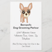 Chihuahua Dog Grooming Parlor Flyer (Vorne)
