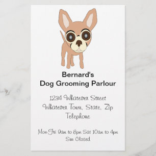 Chihuahua Dog Grooming Parlor Flyer