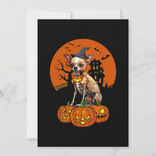 Chihuahua Dog Halloween Einladung