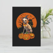 Chihuahua Dog Halloween Einladung (Stehend Vorderseite)